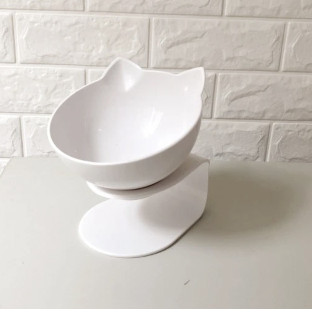 Cat Double Bowl Cat Food Bowl Protects Cervical Vertebra - Pawsentialshub
