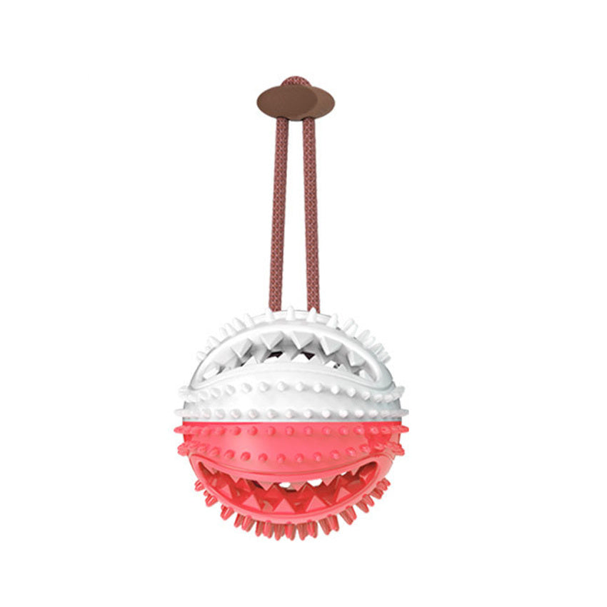 Dog Toys Silicon Suction Cup Tug Interactive Dog Ball Toy For Pet Chew Bite Tooth Cleaning Toothbrush Feeding Pet Supplies - Pawsentialshub