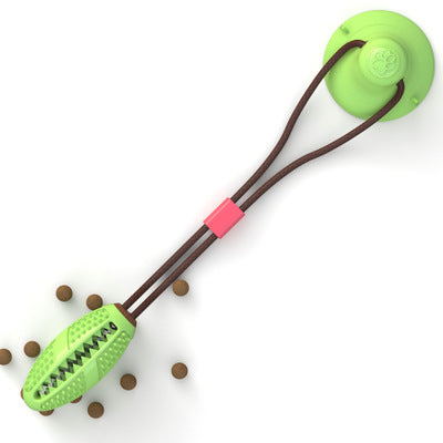 Dog Toys Silicon Suction Cup Tug Interactive Dog Ball Toy For Pet Chew Bite Tooth Cleaning Toothbrush Feeding Pet Supplies - Pawsentialshub