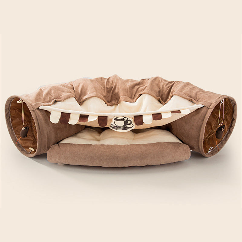 Collapsible Cat Tunnel Durable Washable Collapsible - Pawsentialshub