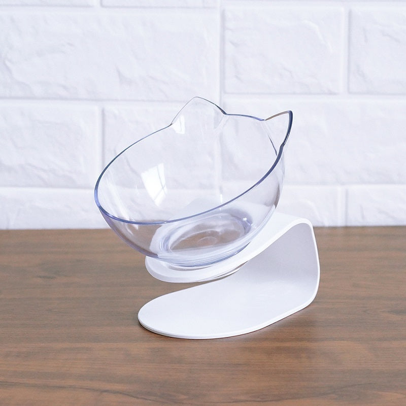 Cat Double Bowl Cat Food Bowl Protects Cervical Vertebra - Pawsentialshub