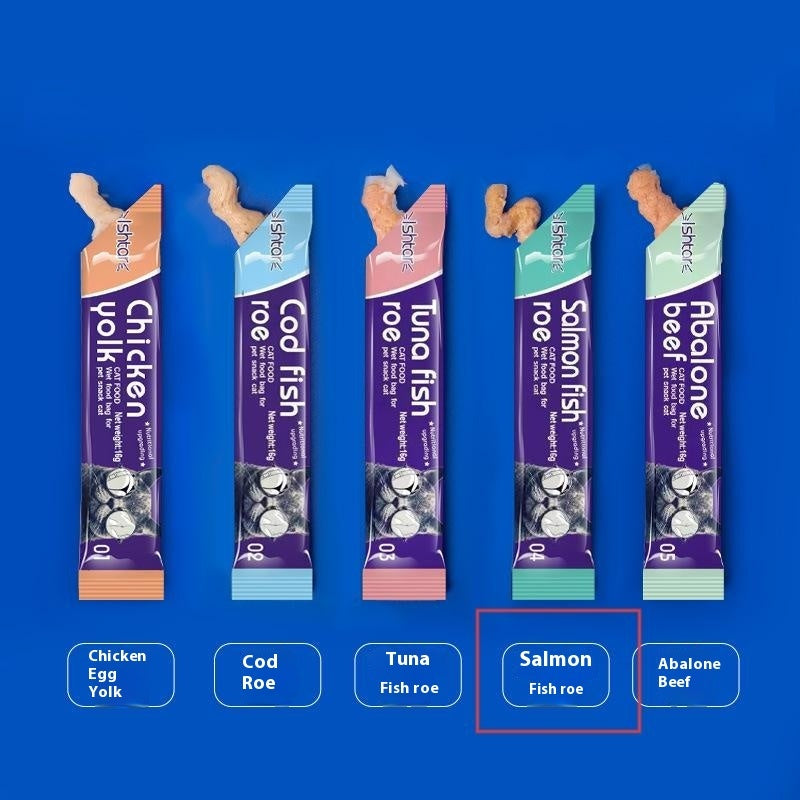 Cat Strip Kittens Nutrition Fat Hair Chin Wet Food Package Pet Cat Snacks Pawsentialshub