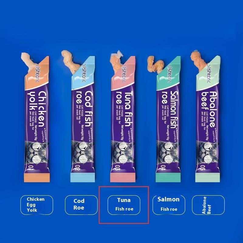 Cat Strip Kittens Nutrition Fat Hair Chin Wet Food Package Pet Cat Snacks Pawsentialshub