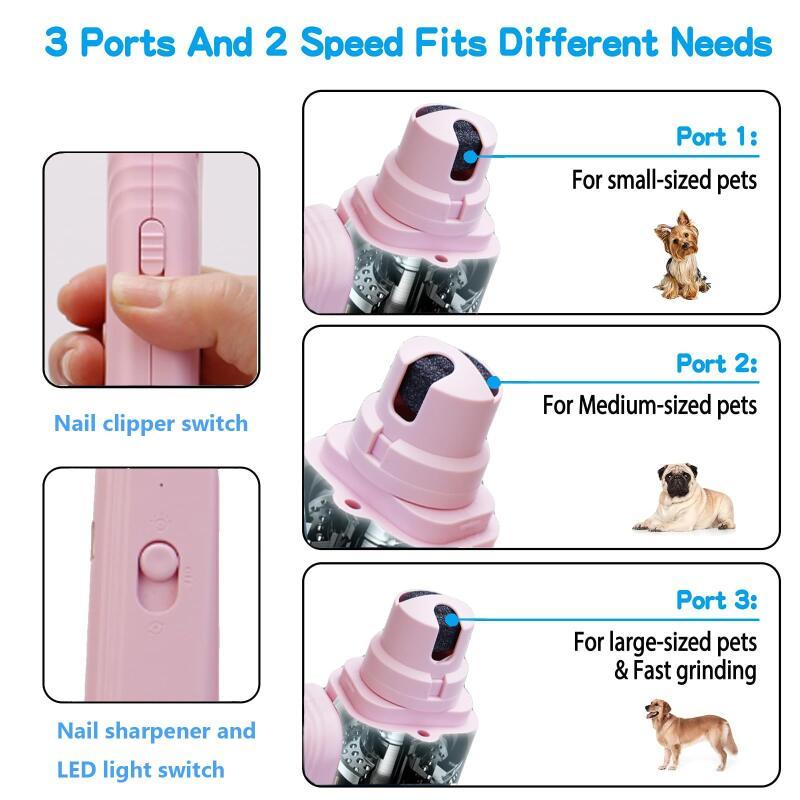 2 In 1 Pet Nail Clippers With Led Light Dog Cat Special Blood Line Scissors Multifunction Animals Paw Nail Trimmer Pet Supplies My Store