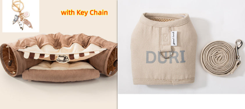 Collapsible Cat Tunnel Durable Washable Collapsible - Pawsentialshub