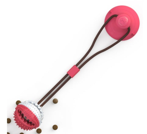 Dog Toys Silicon Suction Cup Tug Interactive Dog Ball Toy For Pet Chew Bite Tooth Cleaning Toothbrush Feeding Pet Supplies - Pawsentialshub