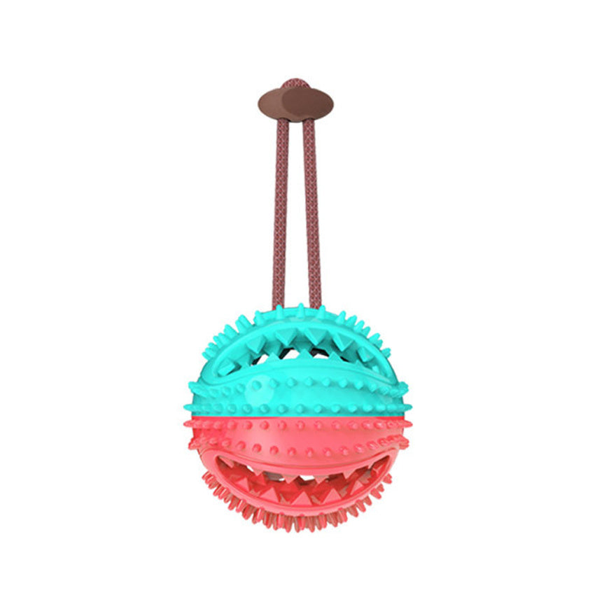 Dog Toys Silicon Suction Cup Tug Interactive Dog Ball Toy For Pet Chew Bite Tooth Cleaning Toothbrush Feeding Pet Supplies - Pawsentialshub