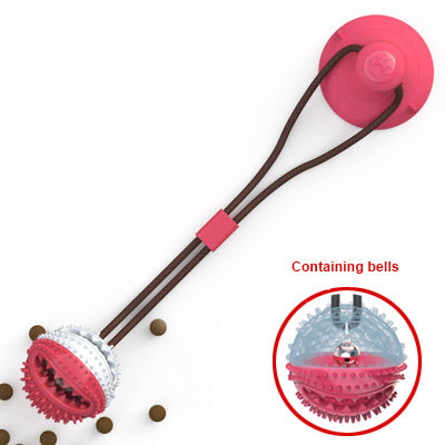 Dog Toys Silicon Suction Cup Tug Interactive Dog Ball Toy For Pet Chew Bite Tooth Cleaning Toothbrush Feeding Pet Supplies - Pawsentialshub