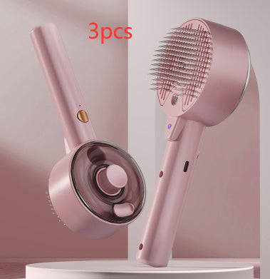 Animal Hair Remover Brush Dog And Cat Steam Brush Pet Self Cleaning Dog Brush Grooming Removes Cat Hairs Cat Dog Accessories Pet Products - Pawsentialshub