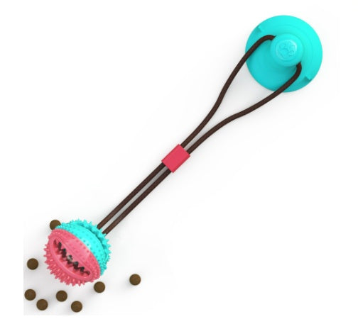 Dog Toys Silicon Suction Cup Tug Interactive Dog Ball Toy For Pet Chew Bite Tooth Cleaning Toothbrush Feeding Pet Supplies - Pawsentialshub