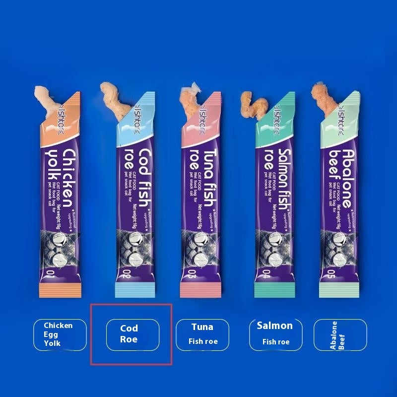 Cat Strip Kittens Nutrition Fat Hair Chin Wet Food Package Pet Cat Snacks Pawsentialshub