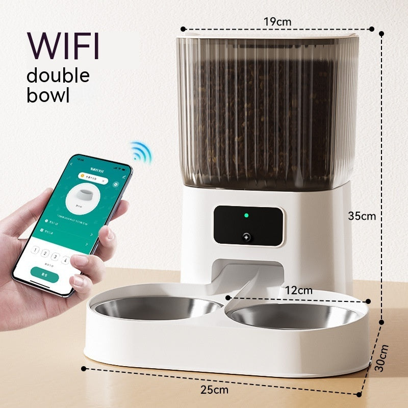 Automatic Pet Feeder Cat Intelligent Remote Control Cat Food Dog Food Timing Quantitative Video Monitoring Pet Feeding Machine - Pawsentialshub