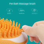 Dog Cat Bath Brush 2-in-1 Pet SPA Massage Comb Soft Silicone Pets Shower Hair Grooming Cmob Dog Cleaning Tool Pet Products null