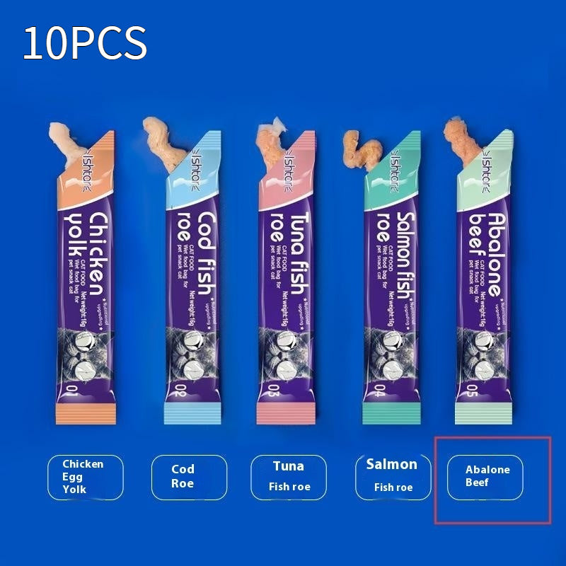 Cat Strip Kittens Nutrition Fat Hair Chin Wet Food Package Pet Cat Snacks Pawsentialshub
