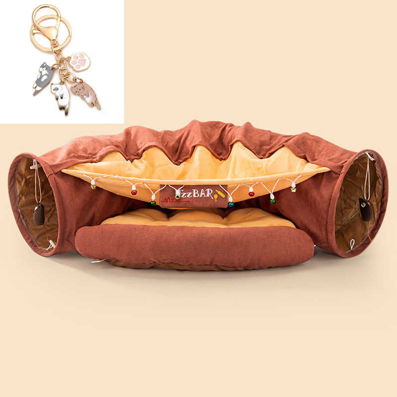 Collapsible Cat Tunnel Durable Washable Collapsible - Pawsentialshub