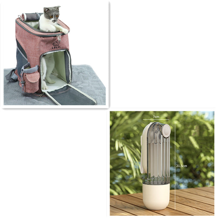 2 In 1 Pet Water Cup Segment Design Green Dog Walking Portable Drinking Cup Dog Feeding Supplies Pet Supplies Dog Walking Water Feeder Pets Products - Pawsentialshub