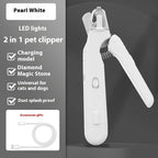 2 In 1 Pet Nail Clippers With Led Light Dog Cat Special Blood Line Scissors Multifunction Animals Paw Nail Trimmer Pet Supplies My Store