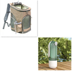 2 In 1 Pet Water Cup Segment Design Green Dog Walking Portable Drinking Cup Dog Feeding Supplies Pet Supplies Dog Walking Water Feeder Pets Products - Pawsentialshub