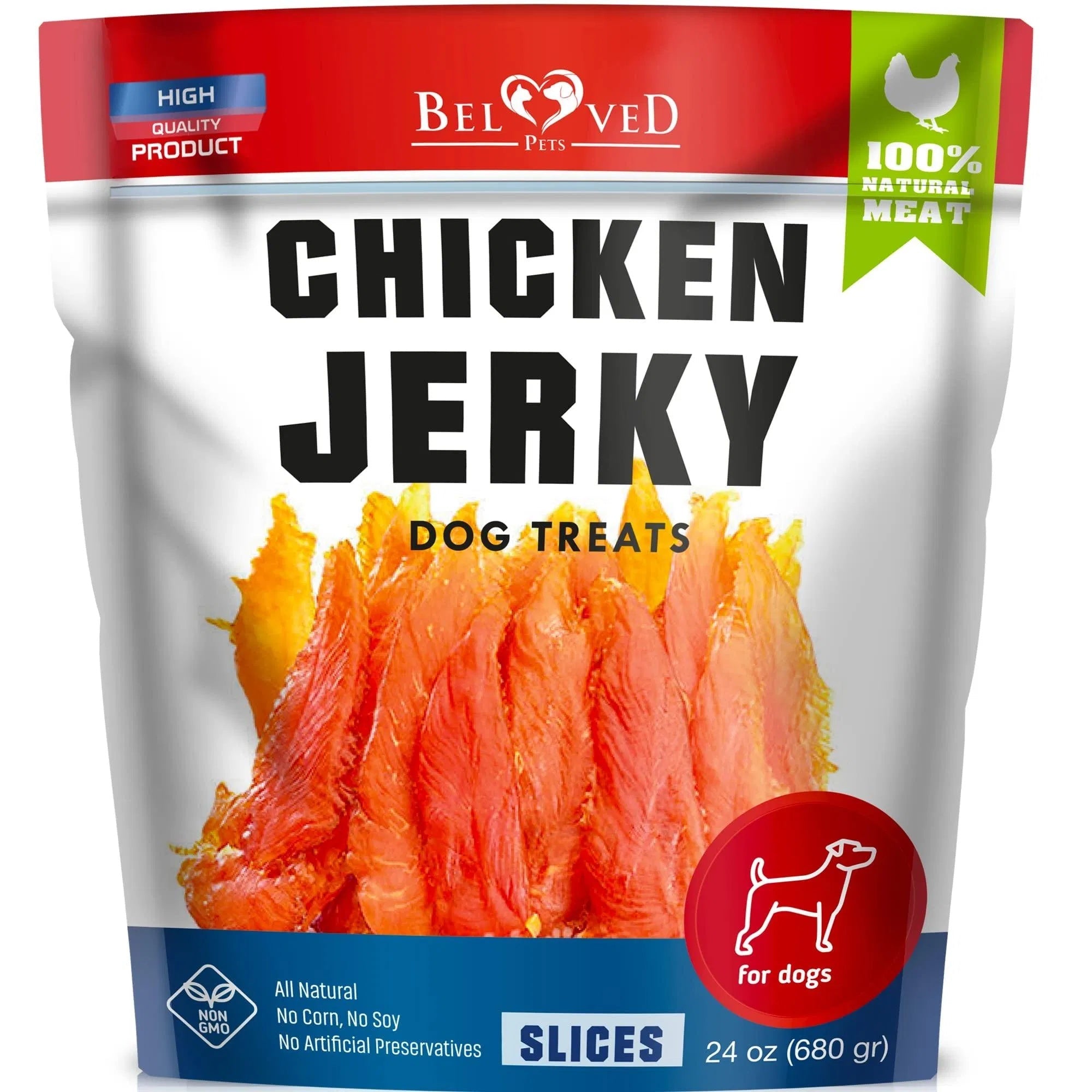 Chicken Jerky Dog Treats 1.5 Lb Human Grade Pet Snacks Grain Free Organic Meat All Natural High Protein Dried Strips Best Chews For Training Small & Large Dogs Pawsentialshub