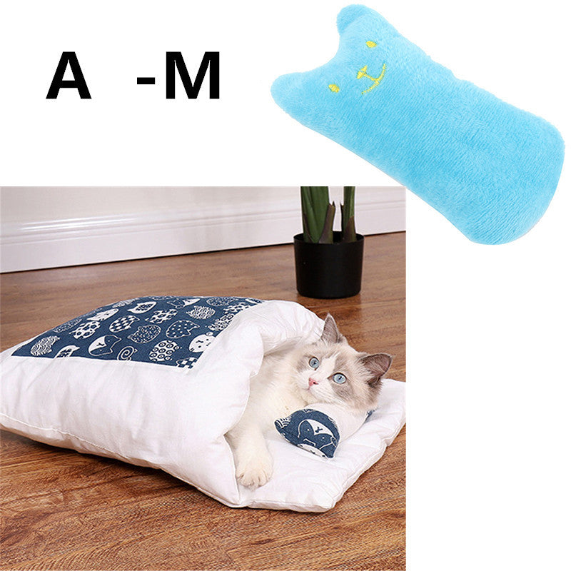 Cat Litter Winter Warm Cat Closed Removable And Washable Quilt Pawsentianshub