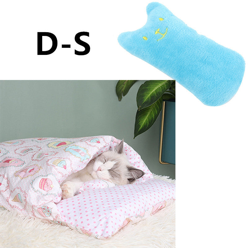 Cat Litter Winter Warm Cat Closed Removable And Washable Quilt Pawsentianshub
