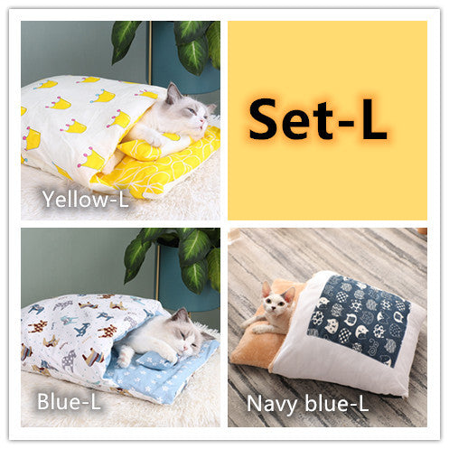 Cat Litter Winter Warm Cat Closed Removable And Washable Quilt Pawsentianshub