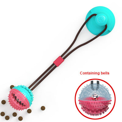 Dog Toys Silicon Suction Cup Tug Interactive Dog Ball Toy For Pet Chew Bite Tooth Cleaning Toothbrush Feeding Pet Supplies - Pawsentialshub