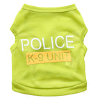 Spring And Summer Police Dog Pet Clothes Vest Pawsentialshub