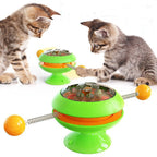 Rotatable Cat Toys Supplies With Catnip Interactive Training Toys For Cats Kitten Cat Accessories Pet Products - Pawsentialshub