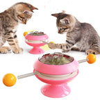Rotatable Cat Toys Supplies With Catnip Interactive Training Toys For Cats Kitten Cat Accessories Pet Products - Pawsentialshub
