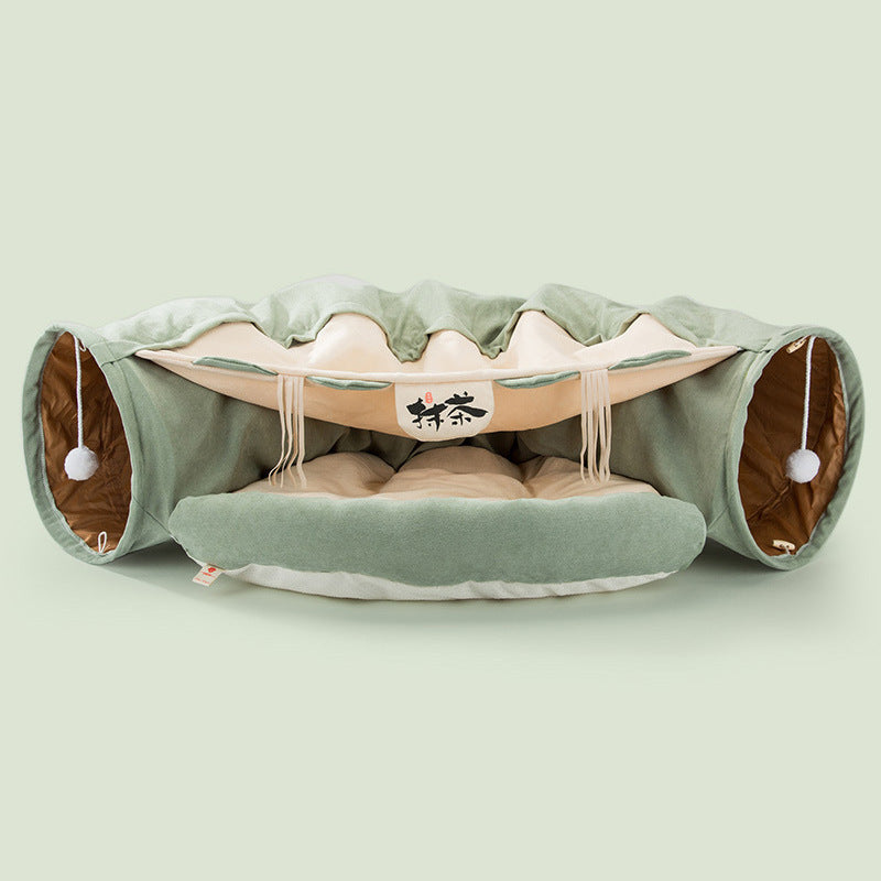 Collapsible Cat Tunnel Durable Washable Collapsible - Pawsentialshub