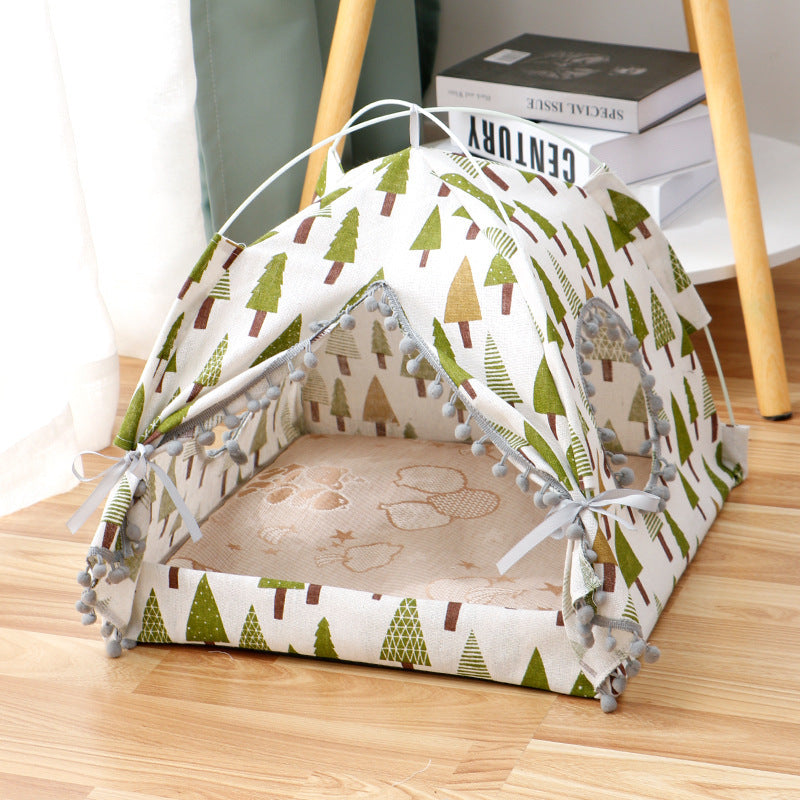 Cat Tent Cat Cat House Enclosed Pet Bed pawsianhub