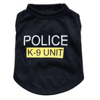 Spring And Summer Police Dog Pet Clothes Vest Pawsentialshub