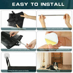 Pets Dog Cat Baby Safety Gate Mesh Fence Magic Portable Guard Net Stairs Doors - Pawsentialshub