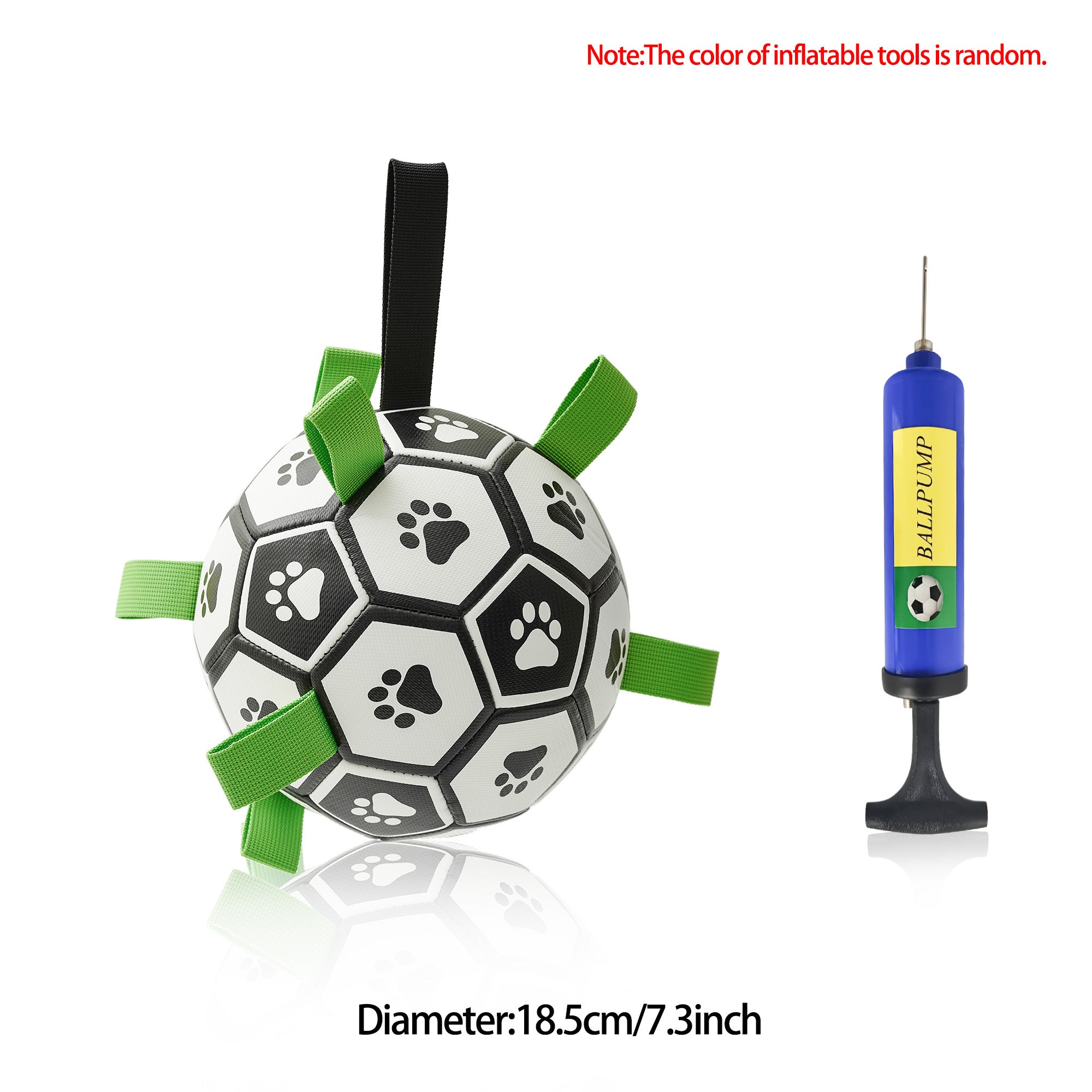 Interactive Dog Football Toy Soccer Ball Inflated Training Toy For Dogs Outdoor Border Collie Balls For Large Dogs Pet Supplies - Pawsentialshub