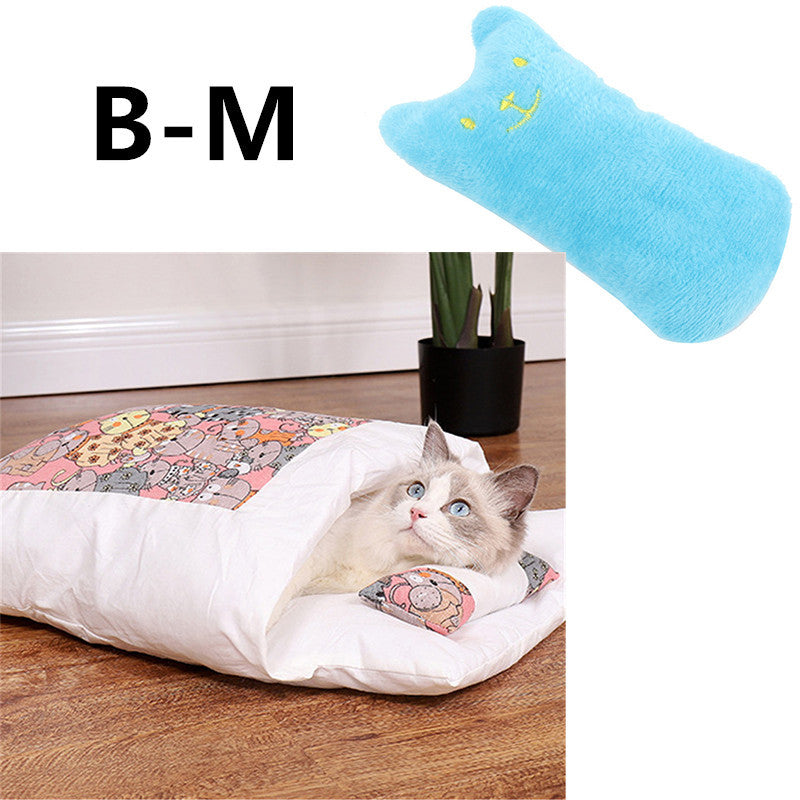 Cat Litter Winter Warm Cat Closed Removable And Washable Quilt Pawsentianshub