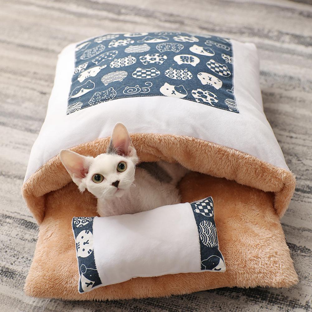 Cat Litter Winter Warm Cat Closed Removable And Washable Quilt Pawsentianshub