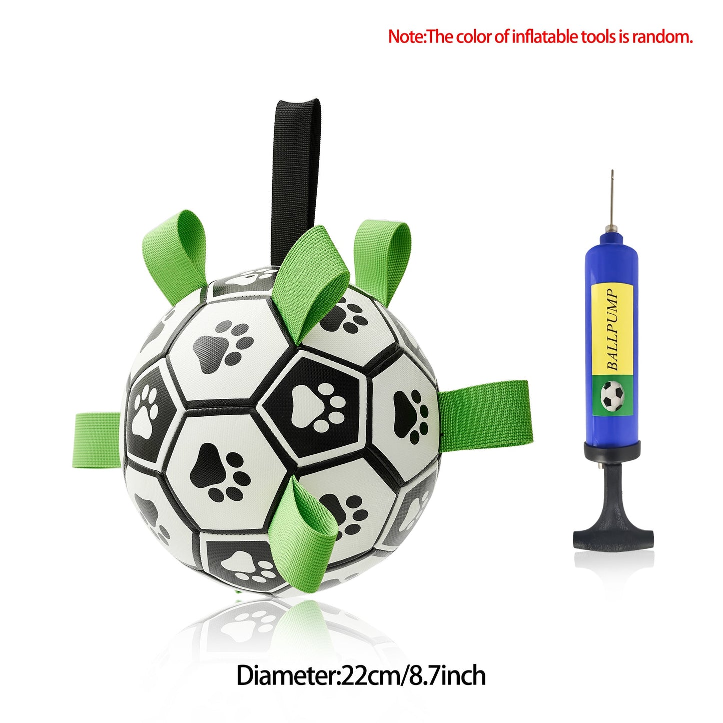 Interactive Dog Football Toy Soccer Ball Inflated Training Toy For Dogs Outdoor Border Collie Balls For Large Dogs Pet Supplies Pawsentianshub