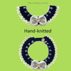 Handmade Knit Pet Scarf Cozy Neck Warmer For Cats Small Dogs Soft Crochet Scarf Luxury Pet Gift Pawsentianshub