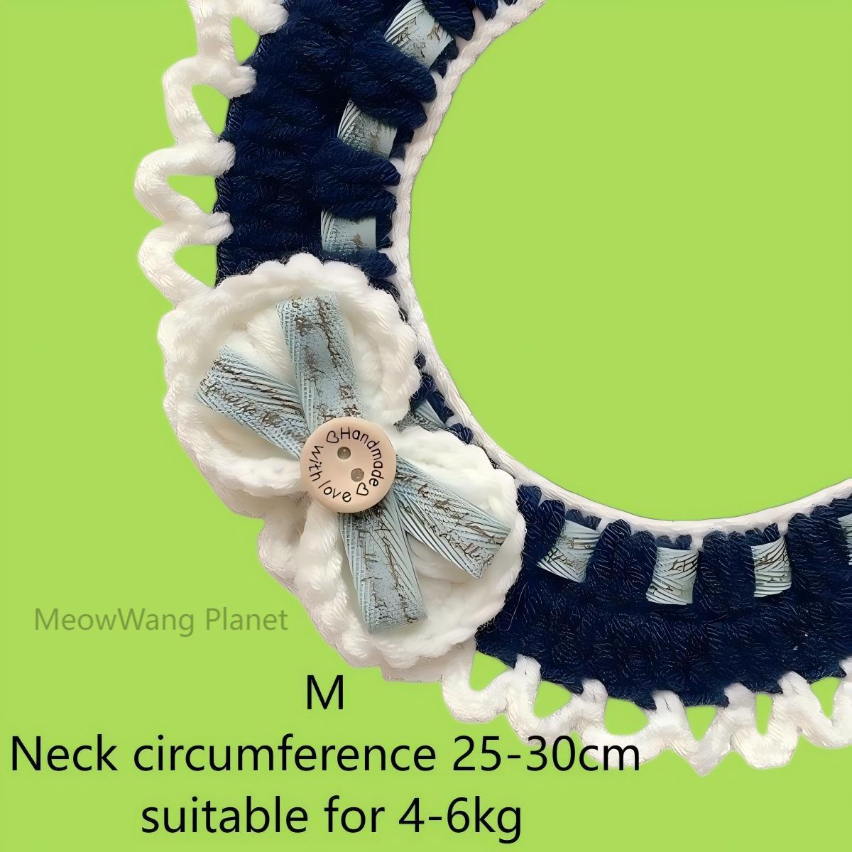 Handmade Knit Pet Scarf Cozy Neck Warmer For Cats Small Dogs Soft Crochet Scarf Luxury Pet Gift Pawsentianshub