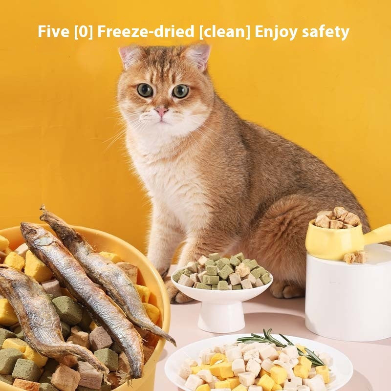 Pet Freeze-dried Snacks Egg Yolk Chicken Grains Dog Cat Snacks Pawsentialshub