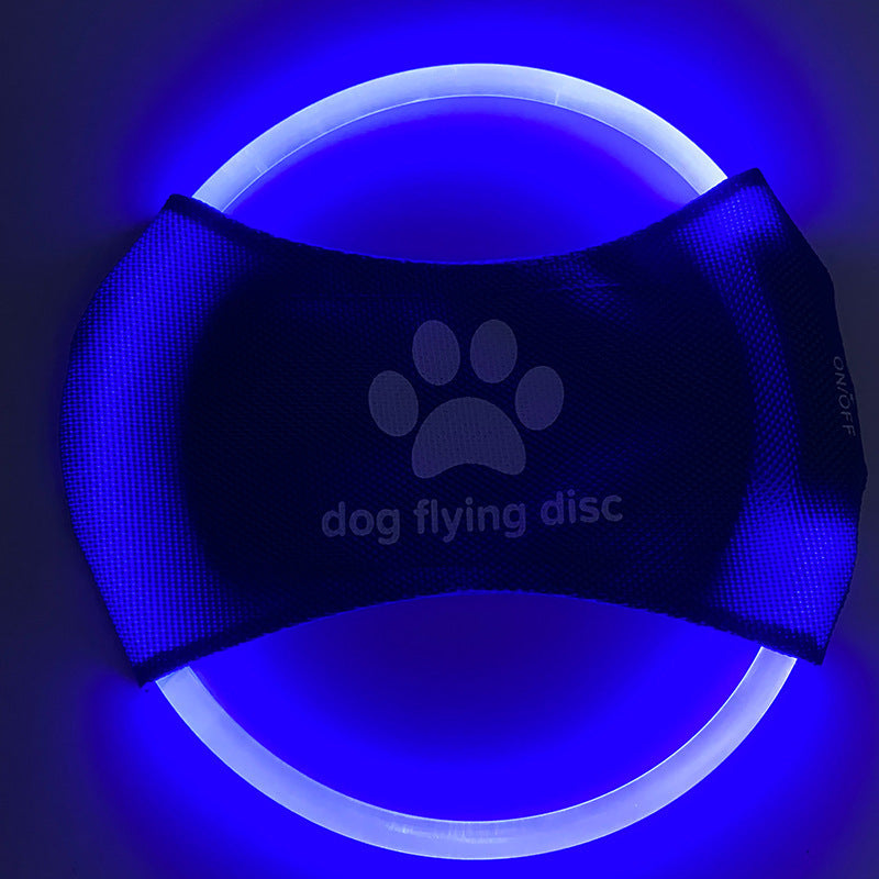 Dog Flying Discs Light Glowing LED LuminousTrainning Interactive Toys Game Flying Discs Dog Toy Pet Dog Accessories Pet Products - Pawsentialshub