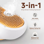 Universal Pet Steam Brush For Cats And Dogs 3-in-1 Spray Hair Removal Comb With Waterless Shampoo And Ear Towel,Tiktok, Amazon, Walmart Banned - Pawsentialshub