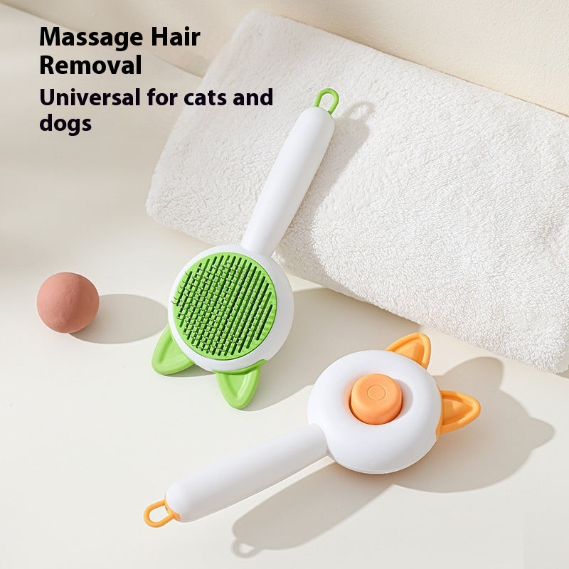 Pet Dog Brush Cat Comb Self Cleaning Pet Hair Remover Brush For Dogs Cats Grooming Tools Pets Dematting Comb Dogs Accessories Pet Products - Pawsentialshub