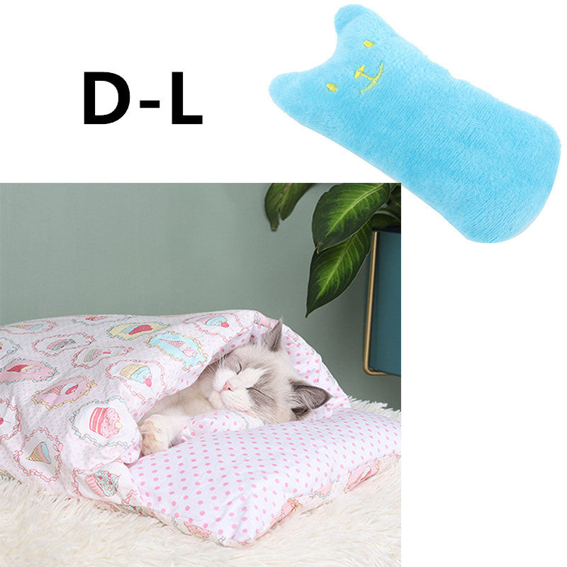 Cat Litter Winter Warm Cat Closed Removable And Washable Quilt Pawsentianshub