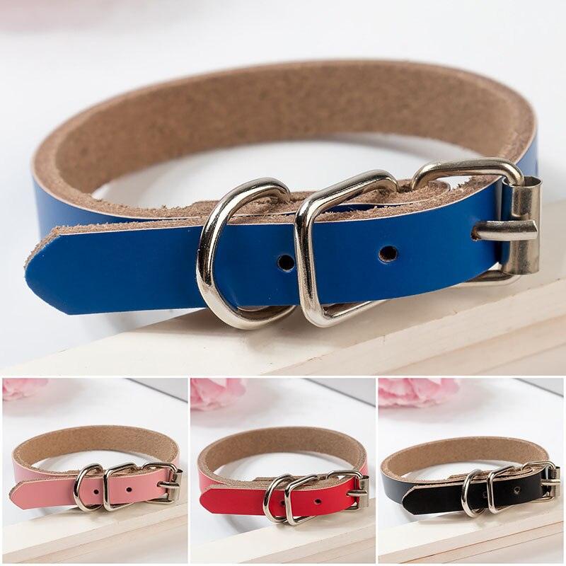 Luxury Leather Dog Collar - Stylish And Durable Pet Chain-0