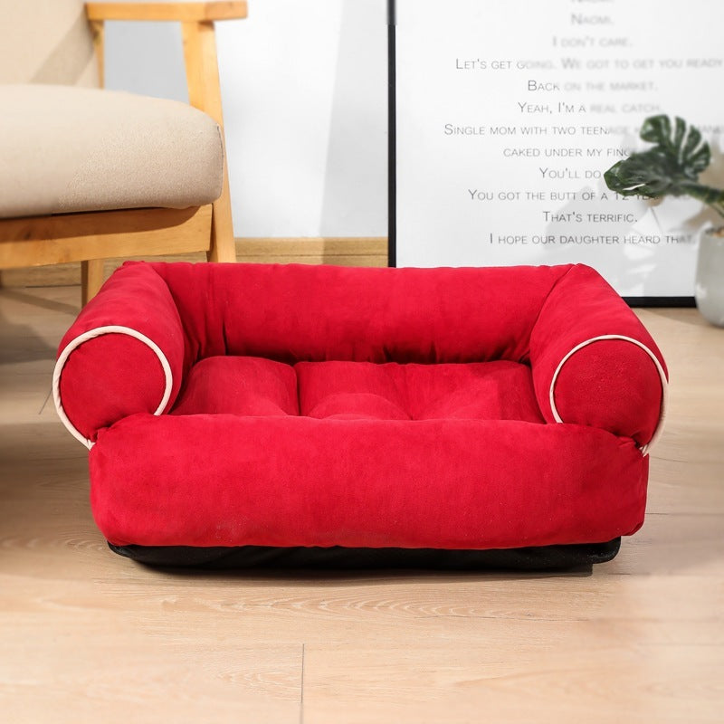 Dog Sofa Bed Sleeping Bag Kennel Cat Puppy Sofa Bed Pet House Winter Warm Beds Cushion - Pawsentialshub