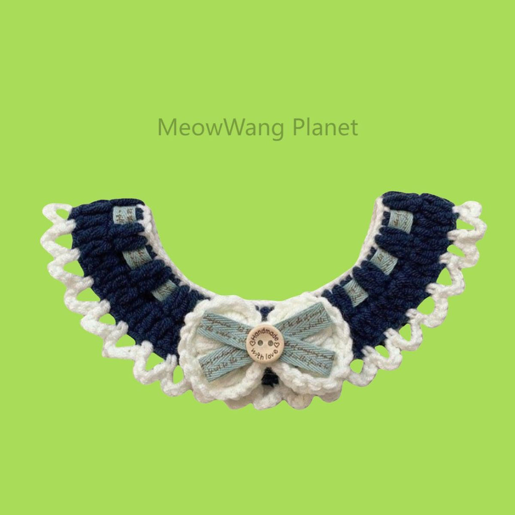 Handmade Knit Pet Scarf Cozy Neck Warmer For Cats Small Dogs Soft Crochet Scarf Luxury Pet Gift Pawsentianshub