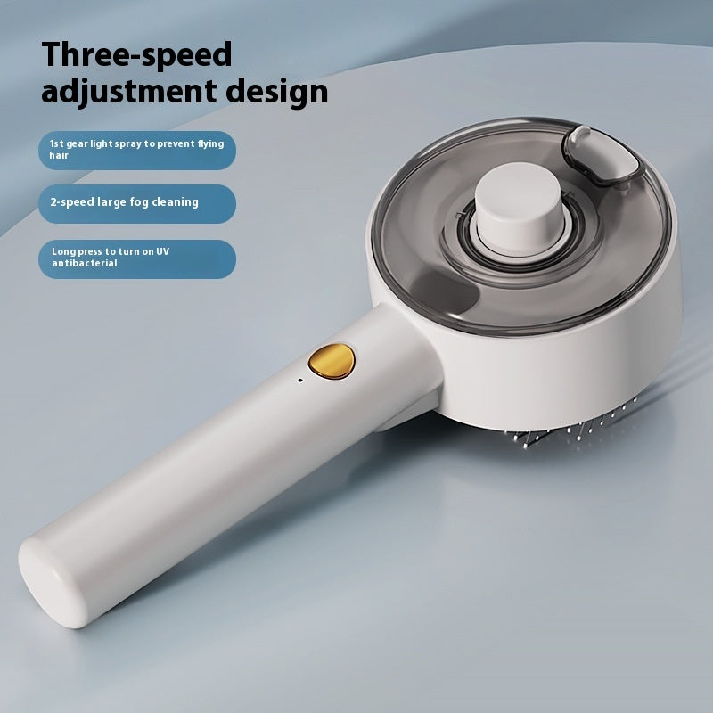 Animal Hair Remover Brush Dog And Cat Steam Brush Pet Self Cleaning Dog Brush Grooming Removes Cat Hairs Cat Dog Accessories Pet Products - Pawsentialshub