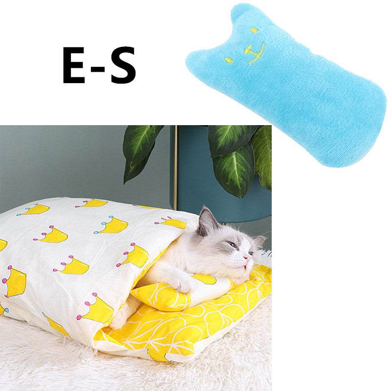 Cat Litter Winter Warm Cat Closed Removable And Washable Quilt Pawsentianshub